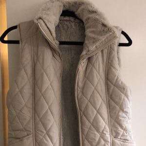 fur-lined vest